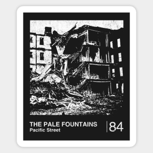 The Pale Fountains / Minimalist Graphic Artwork Design Sticker